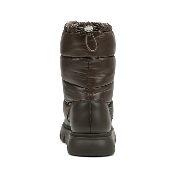 Hunter Maribel Lug Sole Insulated Waterproof Snow Booties in Dark Brown - Picture 4 of 6